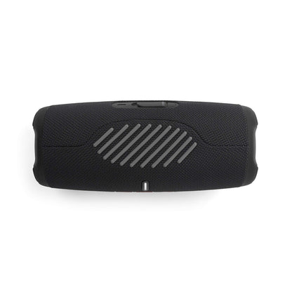 JBL Charge 5 Bluetooth speaker in black - Waterproof, portable boombox with built-in power bank - One charge for up to 20 hours of wireless music enjoyment.