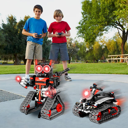 JOYTREKY Technology for 5-12+ years old boys, 3 in 1 robot kids toy for 5-12+ years old boys and girls app remote control educational technology car robot.