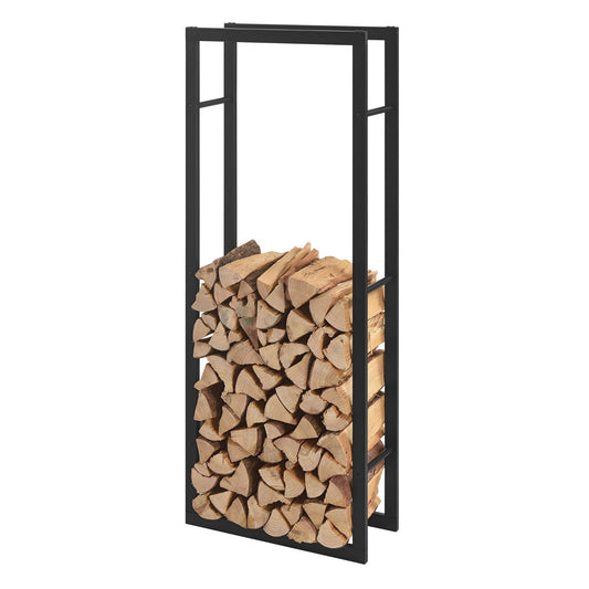 [en.casa] Firewood Rack 50x150x25cm Wood Storage Fire Log Rack Wood Holder