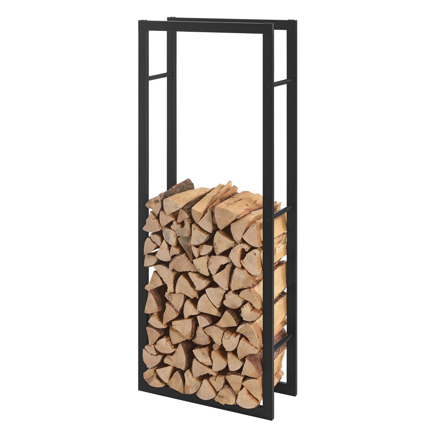 [en.casa] Firewood Rack 50x150x25cm Wood Storage Fire Log Rack Wood Holder