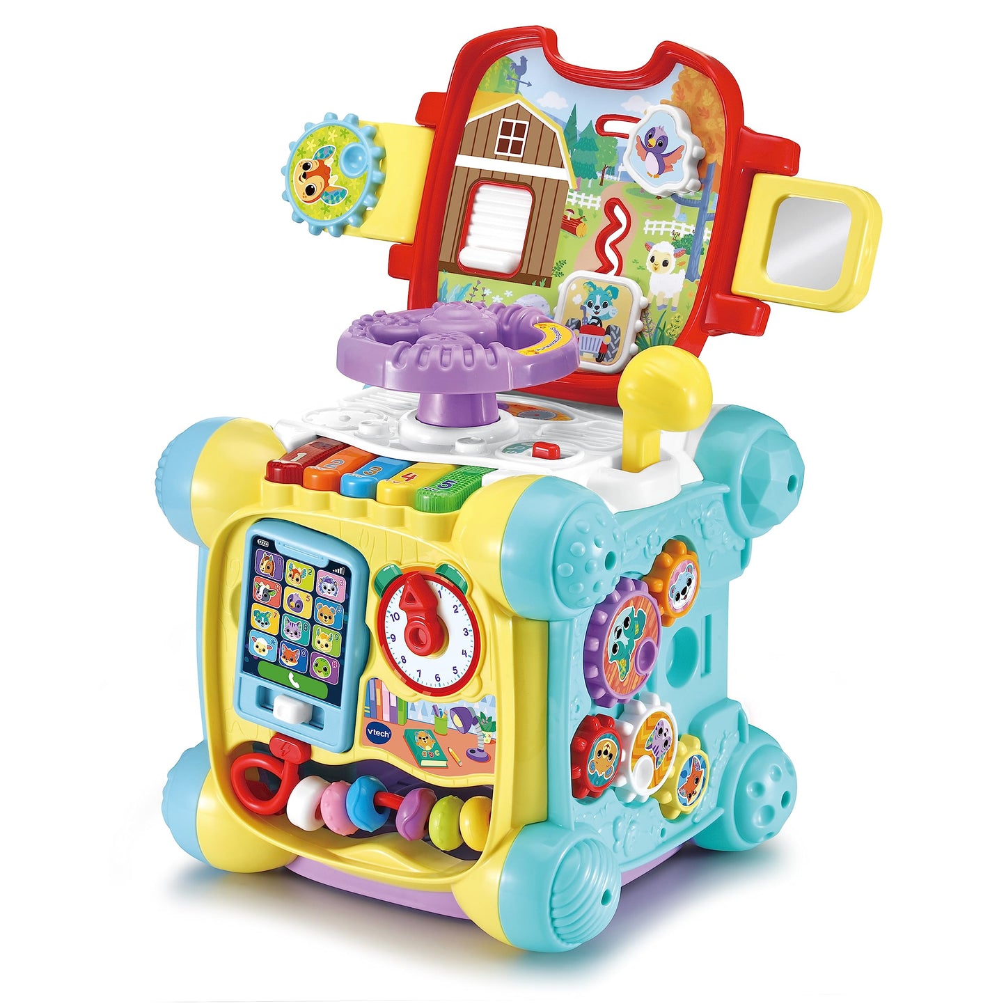 Vtech Baby Playtime Discovery Cube - Interactive play cube with music, shapes, and movable elements - For children aged 12-36 months.