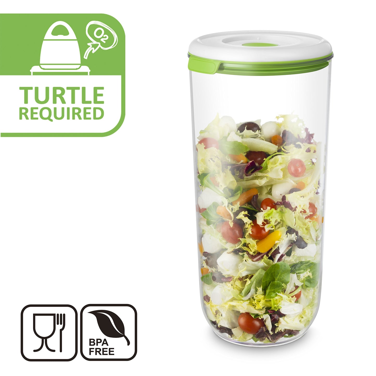 FOSA MADRID Container XL 2,850ML - MC12850 - Smart vacuum food storage - Round vacuum storage container 2,850ML