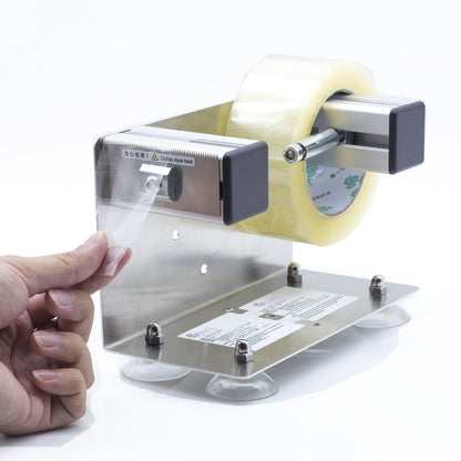 LDS Industry Tape and Label Dispenser, tabletop/wall mount tape dispenser, large tabletop dispenser, stainless steel frame with 2" / 3" suction cup, TTD-01