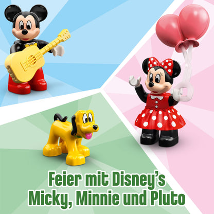 LEGO DUPLO | Disney Mickey and Minnie's Birthday Train - Toy for kids aged 2 and up - Educational toy for toddlers with number blocks & 3 figures - Gift idea for boys & girls - 10941