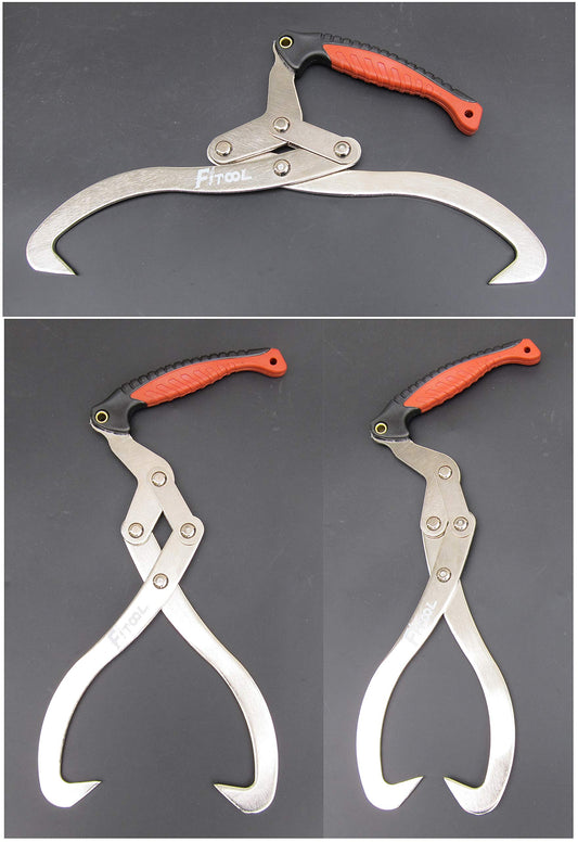 300 mm Log Carrier, Log Tongs, Log Lifting Hook, Timber's Tongs for Lifting Logs, Total Length 17.6 Inches