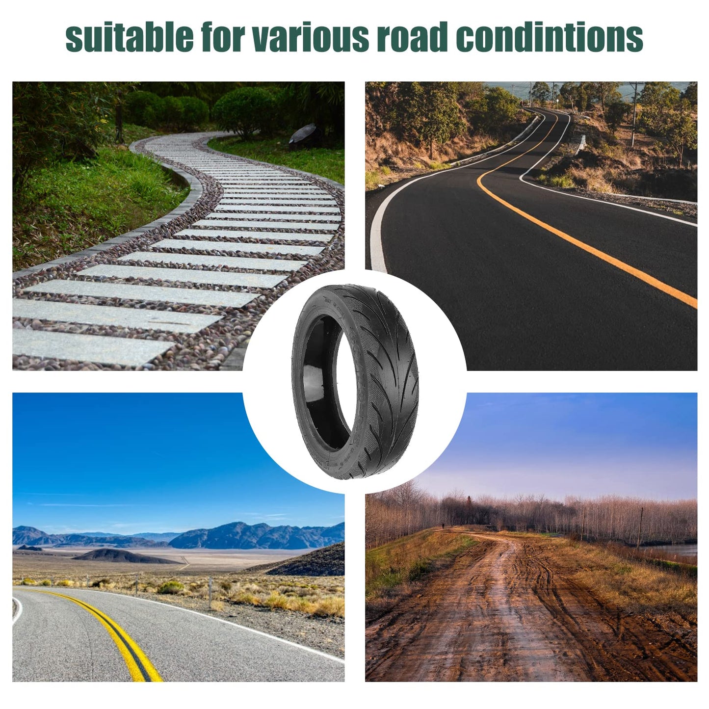 Prodrone Max G30 Self-repairing tire, 60/70-6.5 Self-repairing tire for Segway Ninebot Max G30D 2 / G30D / G30E / G30E 2 / G30P / G30LP Scooter Tire (Self-repairing*2)