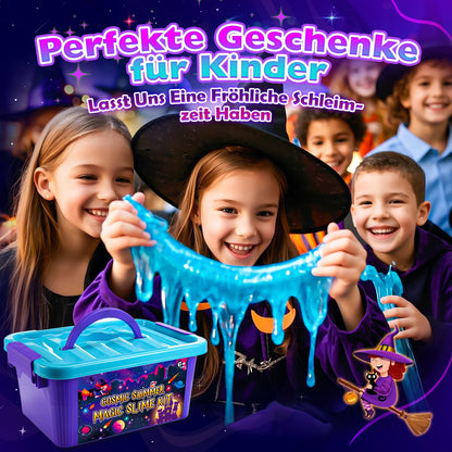 iKidiki slime kit for kids, ages 6-12. Perfect gift for girls and boys. DIY slime making set is a great birthday present idea. Toy suitable for children 6-12 years old.