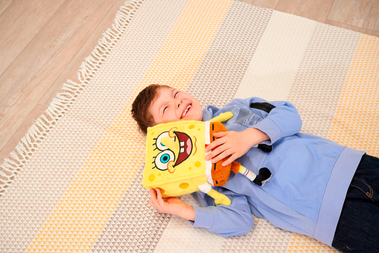 Simba 109491000 - Spongebob Squarepants Plush 35cm, plush figure made from recycled filling material, suitable from the first months of life.