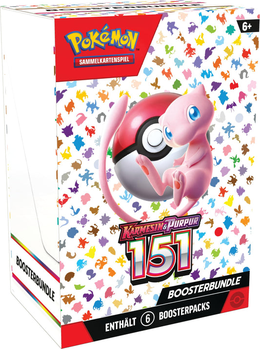 Pokémon Trading Card Game: Booster Bundle Crimson & Purple - 151 (6 Booster Packs)