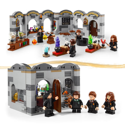 LEGO Harry Potter Hogwarts Castle: Potions Class, fantasy toy, buildable classroom, gift idea for boys, girls, and all fans, with Hermione Granger and Severus Snape 76431
