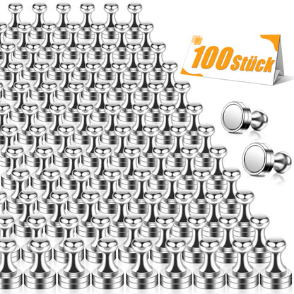 100pcs Strong Neodymium Magnets N52 - Mini magnet for refrigerator, magnetic board, cone magnets, pegboard, bulletin board, whiteboard