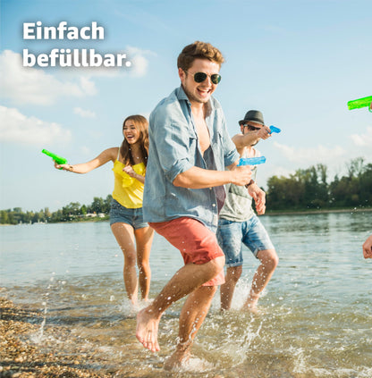 30x Water guns 15 cm colorful set - Extra large range - Small mini squirt gun - Water squirt gun for kids (30x pieces - 15 cm)