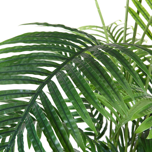 Fopamtri Artificial Areca Palm 110cm Artificial Palm, 10 branches, for indoor and outdoor use Modern decoration Faux plant Pot family Housewarming gift (2 pieces)