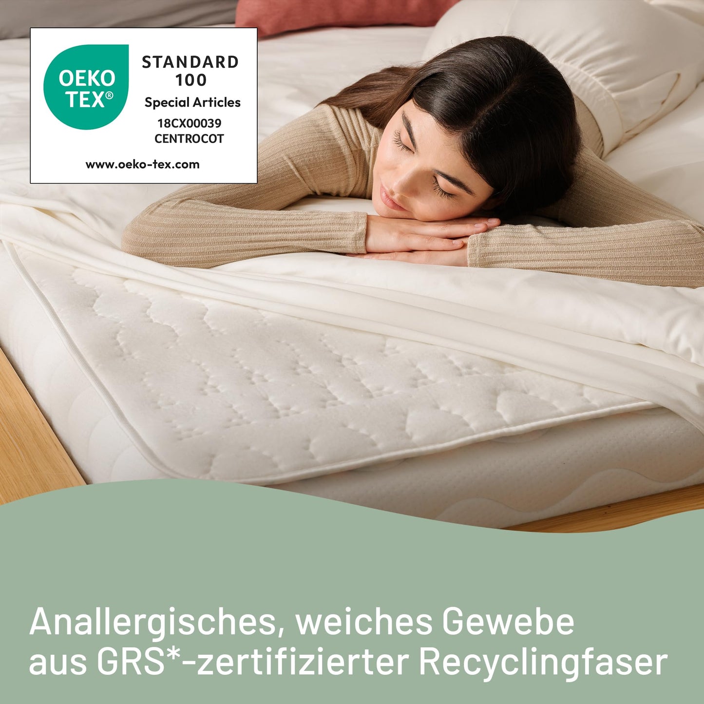 Imetec Adapto Recreo | Electric Heating Pad, 150 x 160 cm, Fast Heating, Customizable Temperature, Hypoallergenic, Quilted, Washable Fabric, Made in Italy, 6 Temperature Settings.