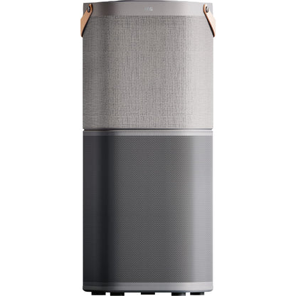 AEG AX91-604GY Air Purifier / eliminates 99.9% of airborne bacteria / only 17 dB(A) / Auto mode / air quality indicator / powerful filters / app control / up to 129 m² / light gray