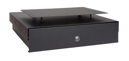 ARREGUI Box-in 22000-S1 Safe for Concealment in Kitchen Plinth, 9.8x41x45 cm, 12L, Black, 9.8 x 41 x 45 cm