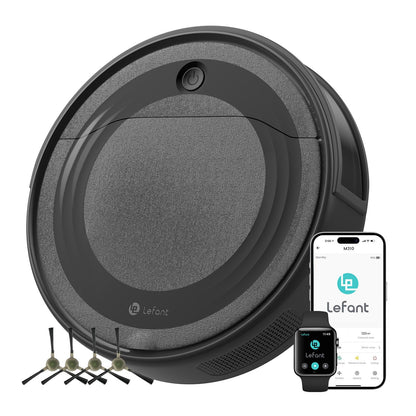 LEFANT Robot Vacuum M310, 4500Pa Super Slim Vacuum Cleaner Robot with precise obstacle avoidance, 180min runtime, HEPA filter, Wi-Fi Robot Vacuum for pet hair, carpets & hard floors