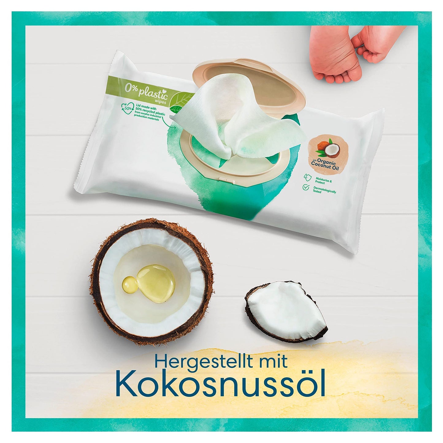 (New) Pampers Sensitive Wipes Coconut ECom 18x