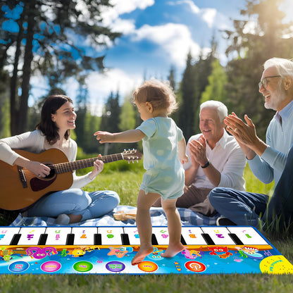 Weokeey Baby Toy for 1 Year Old Piano Mat Educational Toy Dance Mat Gift Music Mat Montessori Children's Toy for 1 2 3 4 Year Old Boys Girls