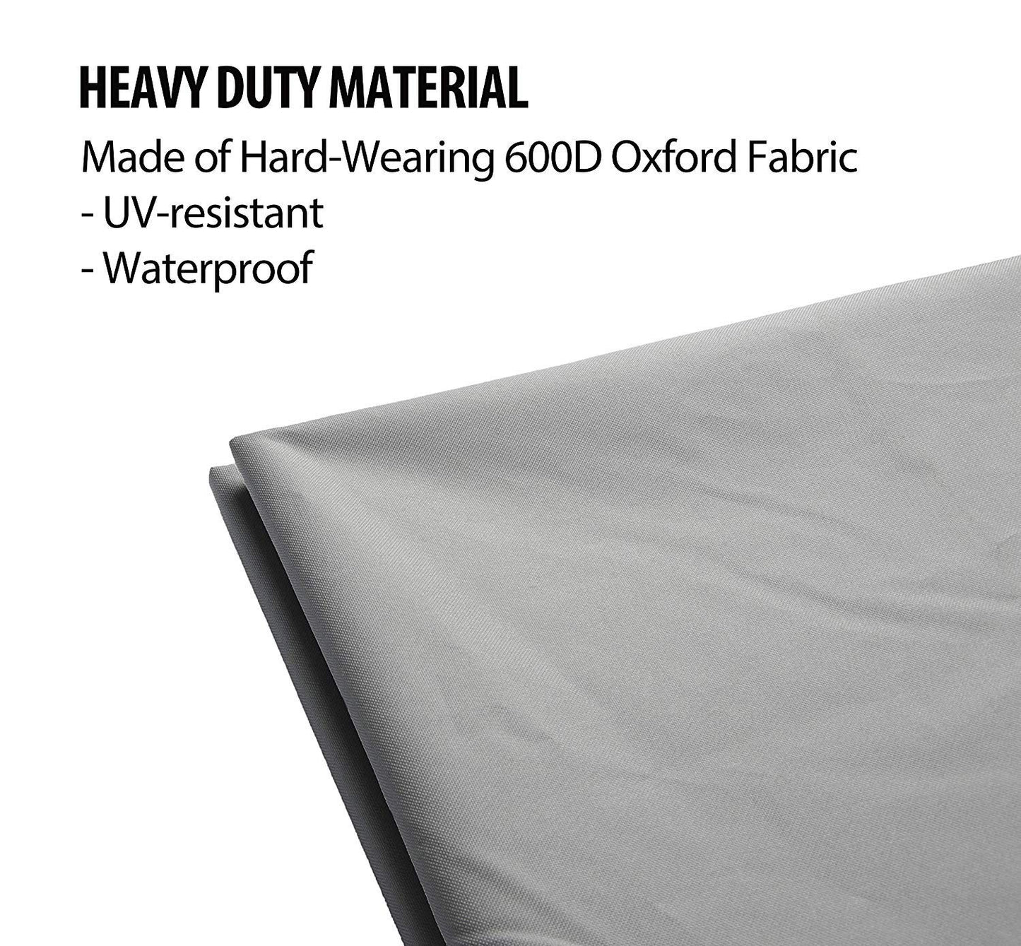 HONCENMAX Cover for Hanging Chair/Swinging Chair/Hanging Basket - Garden Rattan Wicker Hanging Chair Waterproof Furniture Cover - Oxford 210D Fabric Coated with PVC on the Inside, 230*200cm, Gray
