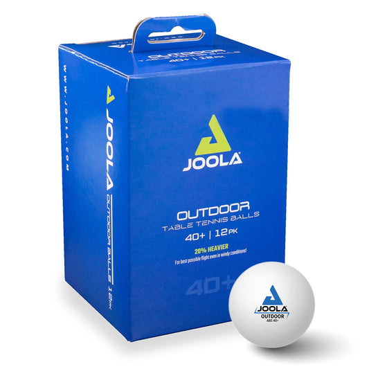 JOOLA 42183 Table Tennis Balls Outdoor 40+ mm Table Tennis Training Balls, White, 12 Pack & 80505 Table Tennis Racket Cover Pocket Double Table Tennis Case