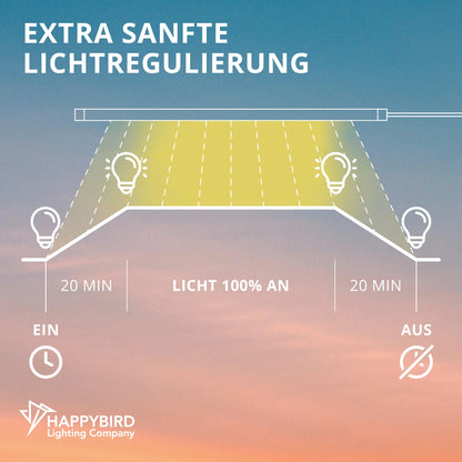 HappyBird Digital Timer | Programmable Timer, gradual dimming function | Specifically for bird lamps | Gentle light regulation | Simulates natural sunrise/sunset.