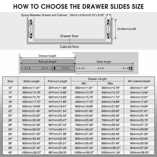 SHUHANG drawer slides 120 kg load capacity with ball bearing Industrial drawer slide full extension 300 350 400 450 500 550 600 650 700 750 800 850 900 950 1000 mm, side mount 1 pair