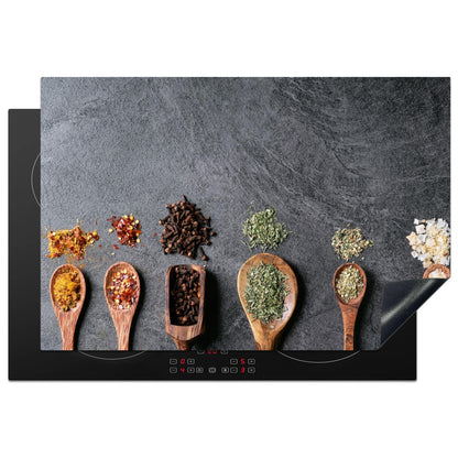 MuchoWow stove cover glass ceramic hob splash protection kitchen induction stove cover induction hob ceramic hob cover printed motif coffee 78x52