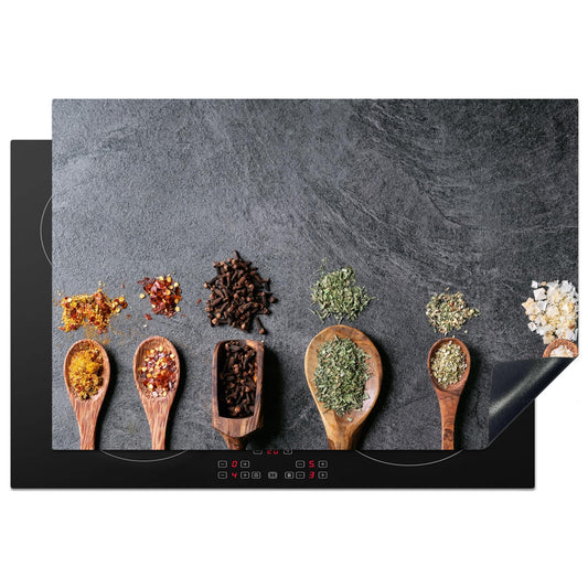 MuchoWow stove cover glass ceramic hob splash protection kitchen induction stove cover induction hob ceramic hob cover printed motif coffee 78x52