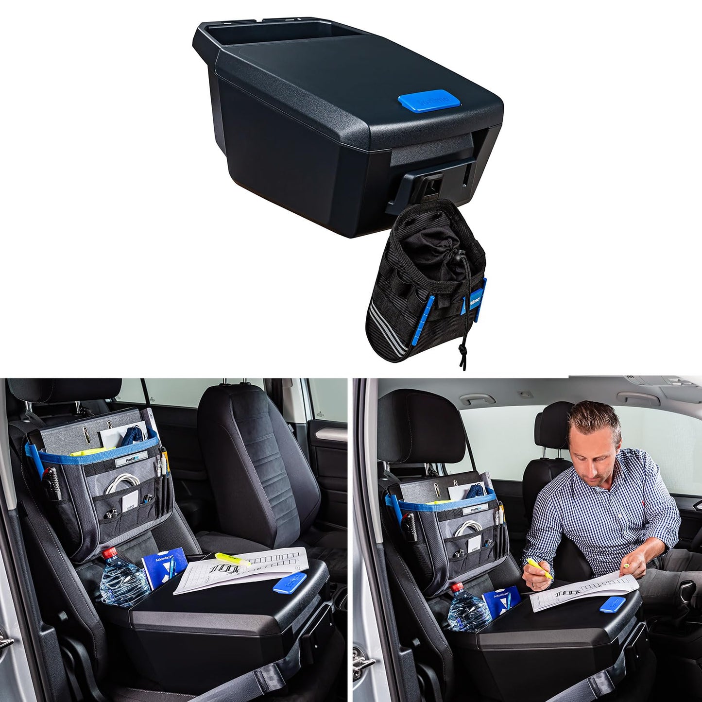 Sortimo Auto Assistant + Office Organizer - Set, Black/Blue/Gray