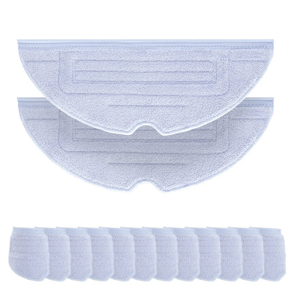 12 Piece Cleaning Cloth Accessory Kit for Roborock S8 / S8+ / S7 MaxV / S7 MaxV Plus / S7 MaxV Ultra / S7 Pro Ultra / S7 / S7+ Robot Vacuum Microfiber VibraRise Mop Cloth Replacement (Blue Gray)