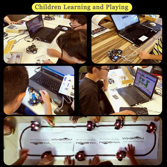 Yahboom Microbit V2 Robotics Kit DIY Car, STEM Project for 8-12 Years Old. Programmable with Graphical Programming Maker Code (includes Microbit).