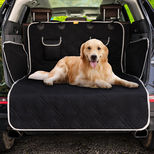 Toozey Dog Trunk Protector Quilted & Durable with Side Protection & Bumper Protection | Waterproof Dog Blanket for Car with Durable Surface | Protects against Scratches and Fur (Universal)