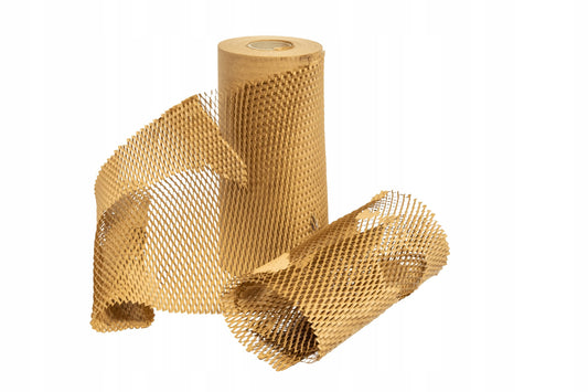OliveBird honeycomb paper packaging paper 50cmx250 meters (125m²) Packaging material paper roll Fill material packaging roll Kraft paper for moving Shipping packaging Gifts