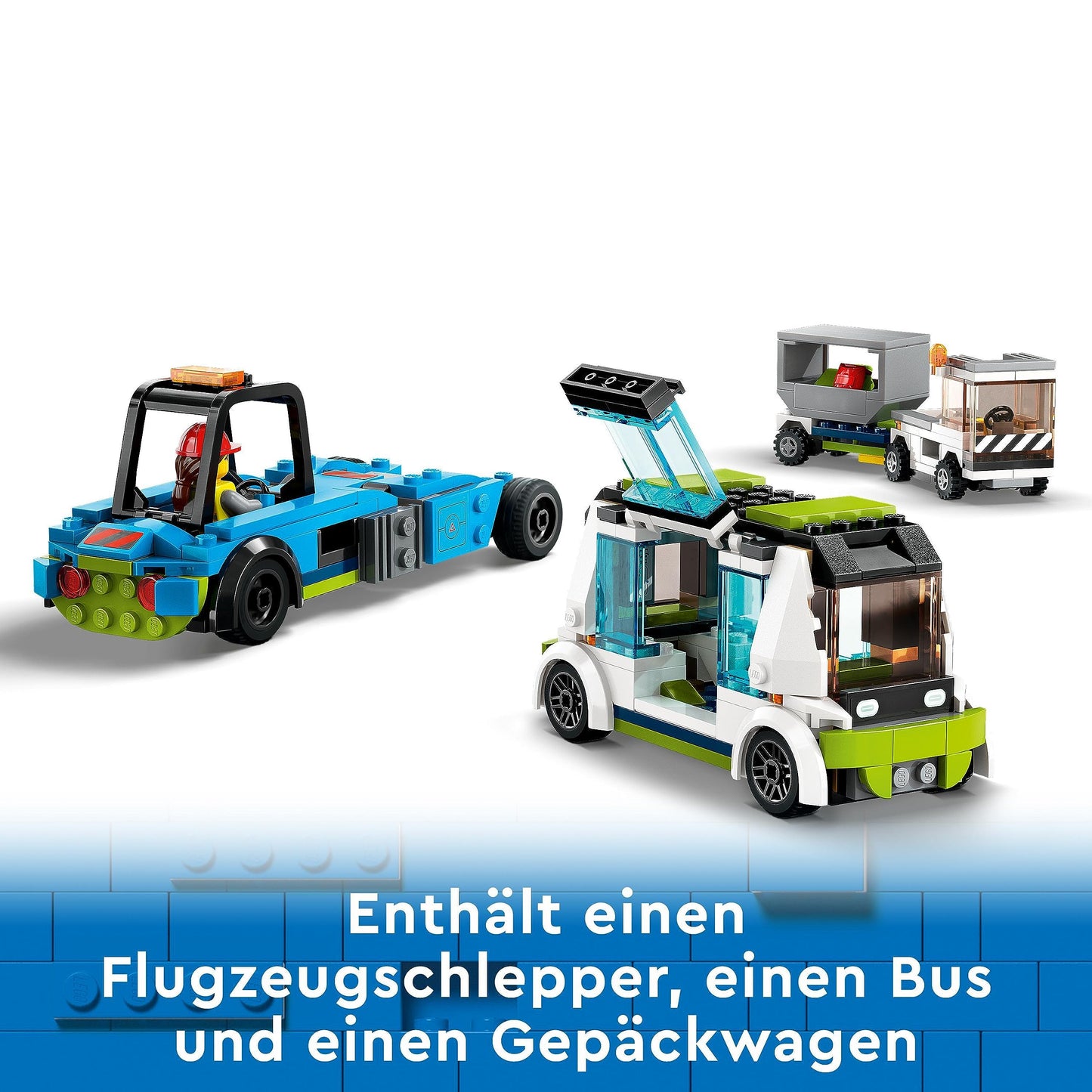 LEGO City Passenger Plane Toy Set & City Firefighting Plane, Fire Department Set with Plane Toys
