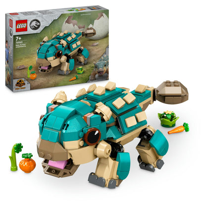LEGO Jurassic World Baby Bumpy: Ankylosaurus, buildable toy dinosaur for fans of Jurassic World: Camp Cretaceous, gift for boys and girls aged 7+ 76962