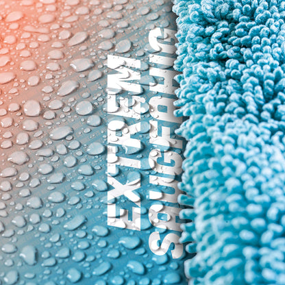 Nuke Guys Gamma Dryer XXL | Ultra absorbent drying towel 1400 GSM blue 50x80cm | Lint-free, soft rounded fibers, scratch-free, extra large | Premium microfiber cloth for car motorcycle bicycle