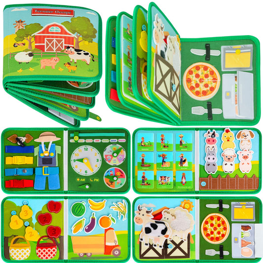 Quanquer French Busy Board for Children Birthday Gifts