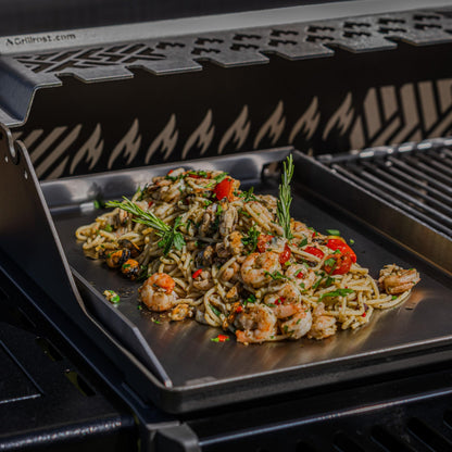 Stainless steel grill plate | Plancha 40x30cm - Universal size | 4mm solid - Made in Germany