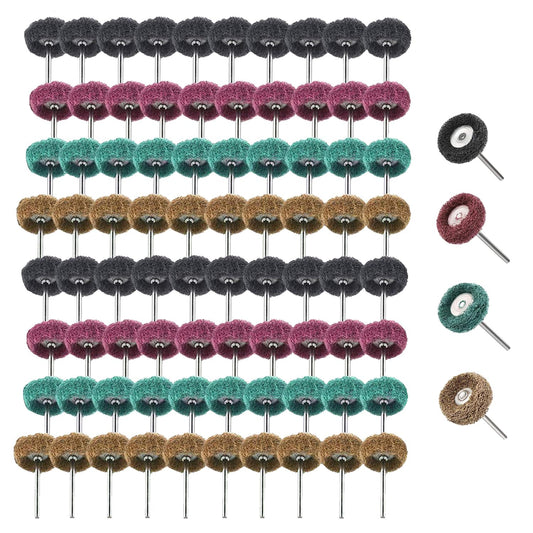 80 pieces 25mm grinding wheel polishing wheel for Dremel - metal grinding attachment with 3mm shank rotary tool
