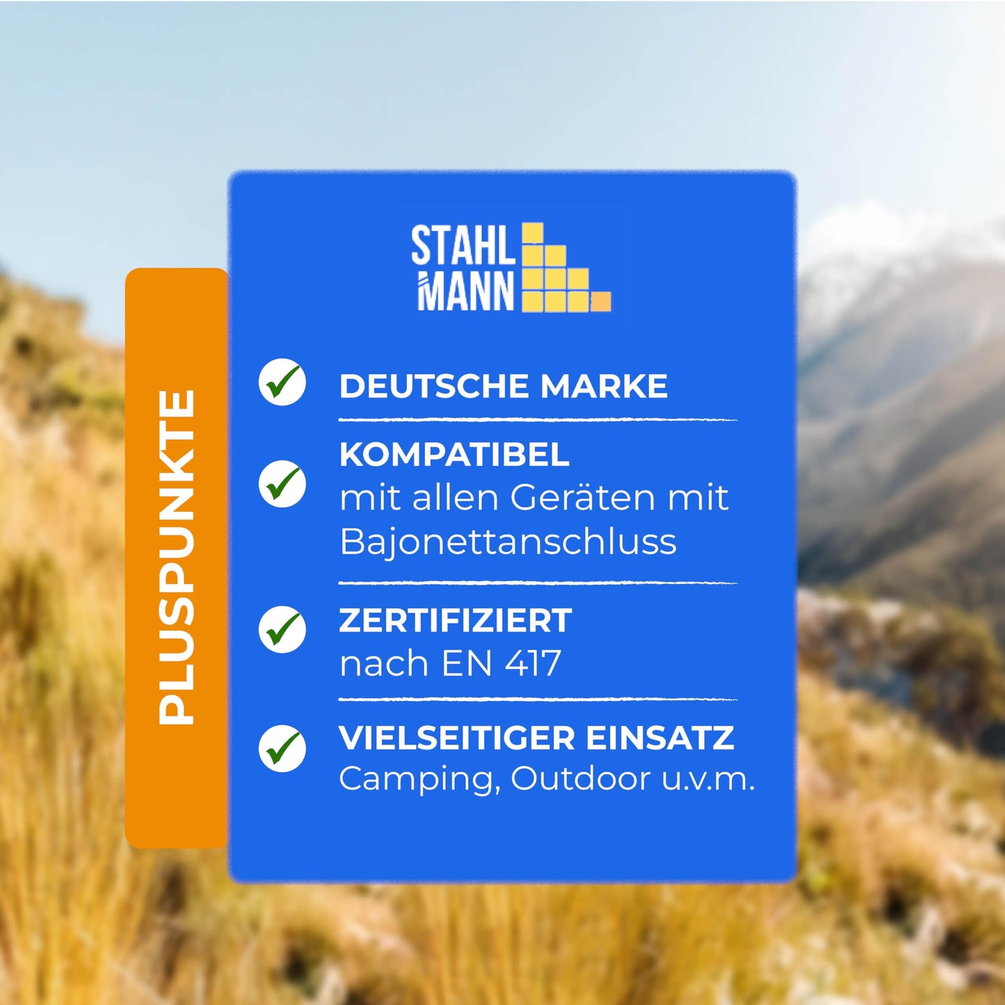 STAHLMANN® 28x Gas Cartridges 227g [Made in EU] - Butane gas cartridge with MSF-1a valve for camping stoves, grills, gas cookers, gas heaters, weed burners - Gas cartridges