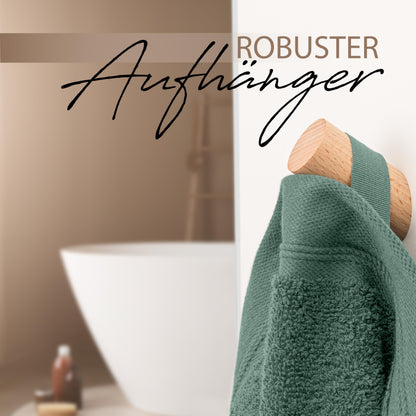 Hausfelder sauna towel XXL 100x200 cm, sauna towel large, unisex sauna towel, 100% cotton (Light green, sauna towel XXL 100x200cm)