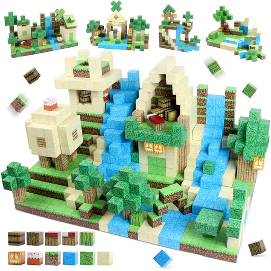 Magnetic Building Blocks - Build My Magnetic World Set, 2.5CM/ piece Magnetic Building Blocks, Magnetic Toy for Boys and Girls, Montessori Toy for 3+ Year Olds, Gift for Kids