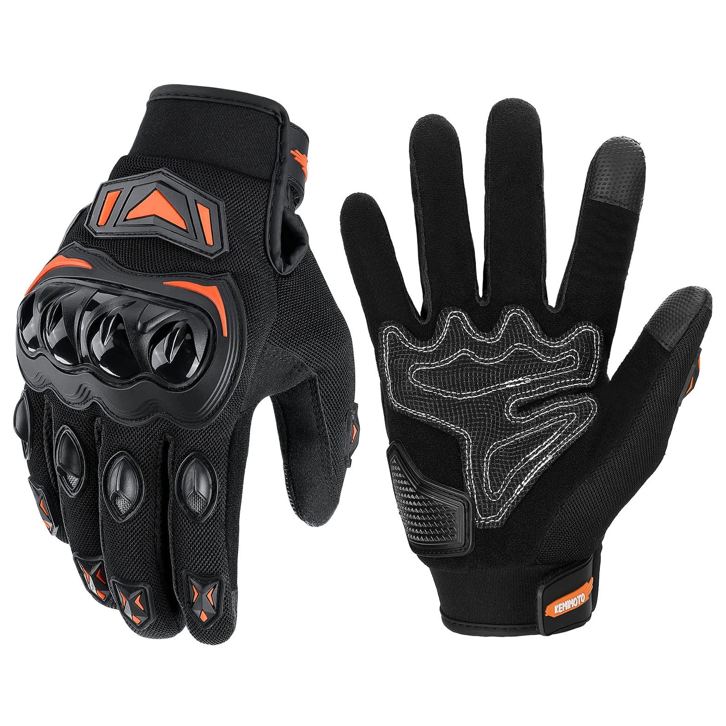 KEMIMOTO Motorcycle Gloves Men, Motorcycle Gloves with Knuckle Protector and Touchscreen, Sport Gloves for Men and Women, for Motorcycle, Bicycle, Scooter, Hunting