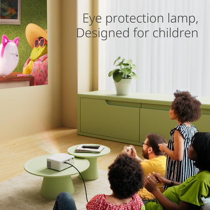 Mini projector for mobile phones, 2025 YOTON Y3 small 1080P supported, 15000L mini projector for home theater, 50% zoom outdoor projector compatible with HDMI/USB/Phone/PS5/TV Stick/The best choice for kids.