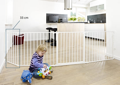 BabyDan Flex Section/Extension, Anthracite, 33 cm: for Flex M/L/XL/XXL safety gates as well as Park-A-Kid and Square playpens - made in Denmark.