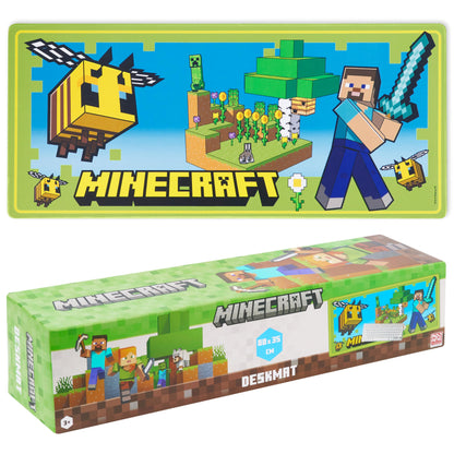 Minecraft Desk Pad for Kids, Non-Slip Desk Mat 80x35cm - Gifts for Kids (Green)