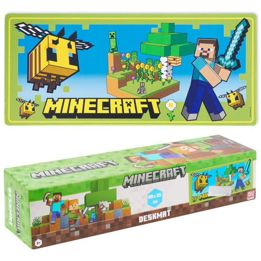Minecraft Desk Pad for Kids, Non-Slip Desk Mat 80x35cm - Gifts for Kids (Green)