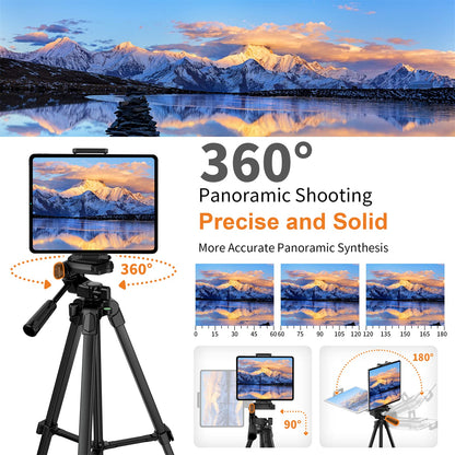 Mobile Tripod, Upgrade 172cm/67inch Camera Tripod for Smartphone iPad with Phone Holder and Remote Control, Lightweight Tripod Stand for iPhone/Samsung/Huawei/Ringlight