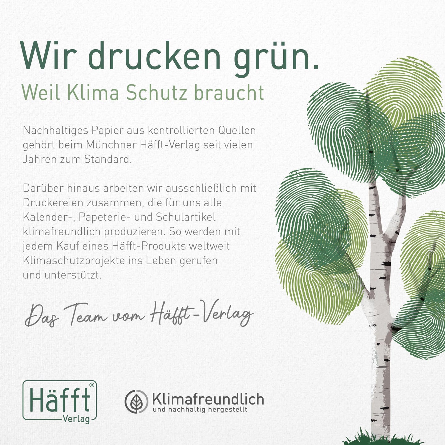Häfft® Teacher Planner 2025/2026 A5 + "Beige Ginkgo" Hardcover Teacher Calendar/School Year Planner with 236 pages, stickers, and more - sustainable & climate-friendly.